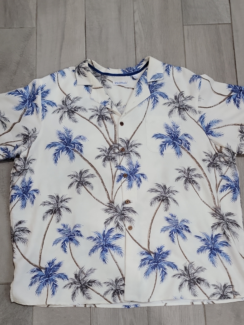 Caribbean Hawaiian Button‑Down